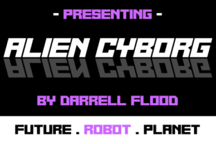 Alien Cyborg: A Futuristic Font for Bold Editorial Design