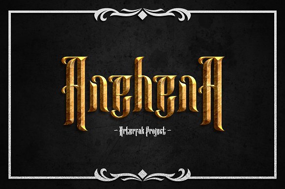 Anehena: A Bold Blackletter Font for Editorial Design