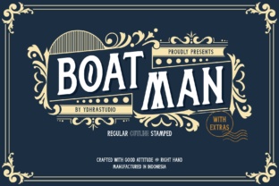 Boatman: A Vintage Display Font for Bold Branding