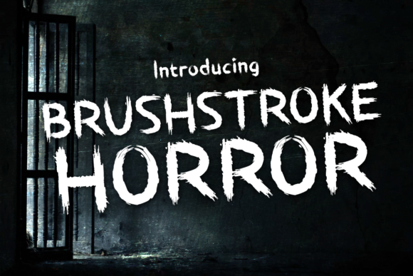 Brushstroke Horror: A Bold and Scary Display Font