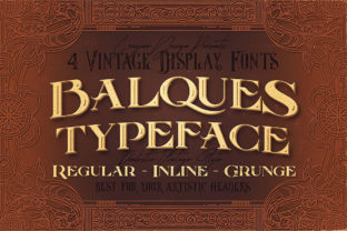 Exploring Balques: A Versatile Vintage Display Font