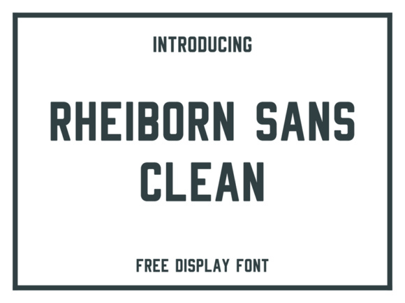 Exploring Rheiborn: A Bold Font for Striking Brand Identity