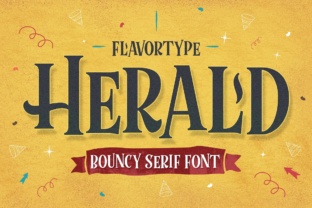 Herald: A Whimsical Serif Font for Creative Branding