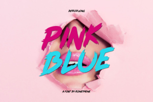 Introducing Pink Blue: A Charming Display Font for Editorial Design