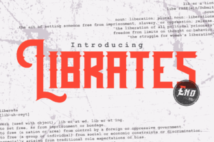 Librates: A Strong, Masculine Typeface for Editorial Design