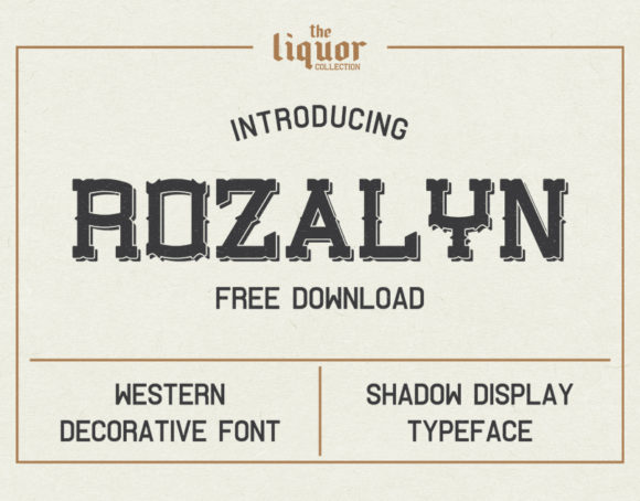Rozalyn: A Western Decorative Font for Editorial Charm