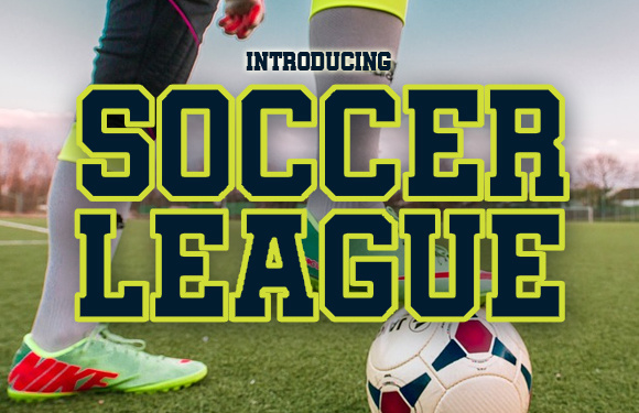 Soccer League: A Bold Font for Eye-Catching Marketing