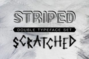 Striped and Scratched: A Dynamic Font Duo for Bold Campaigns