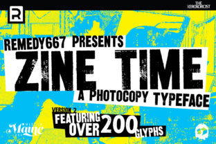 Transform Your Brand with Zine Time: A Gritty Display Font