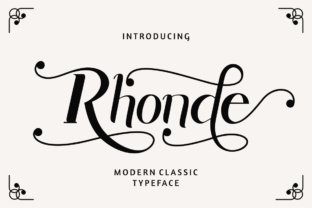 Unleash Creativity with Rhonde: A Modern Display Font