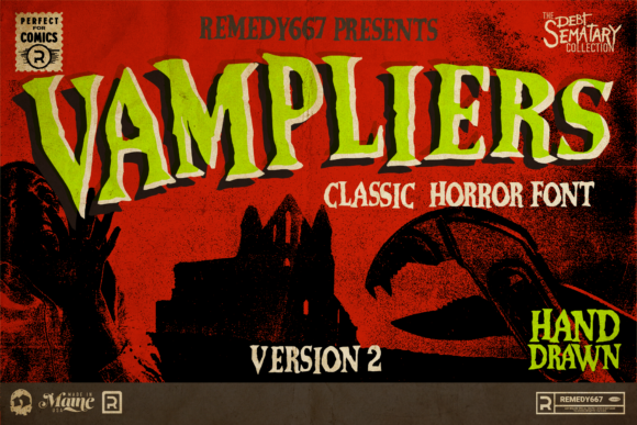Unleashing Vampliers: A Horror Font for Bold Branding